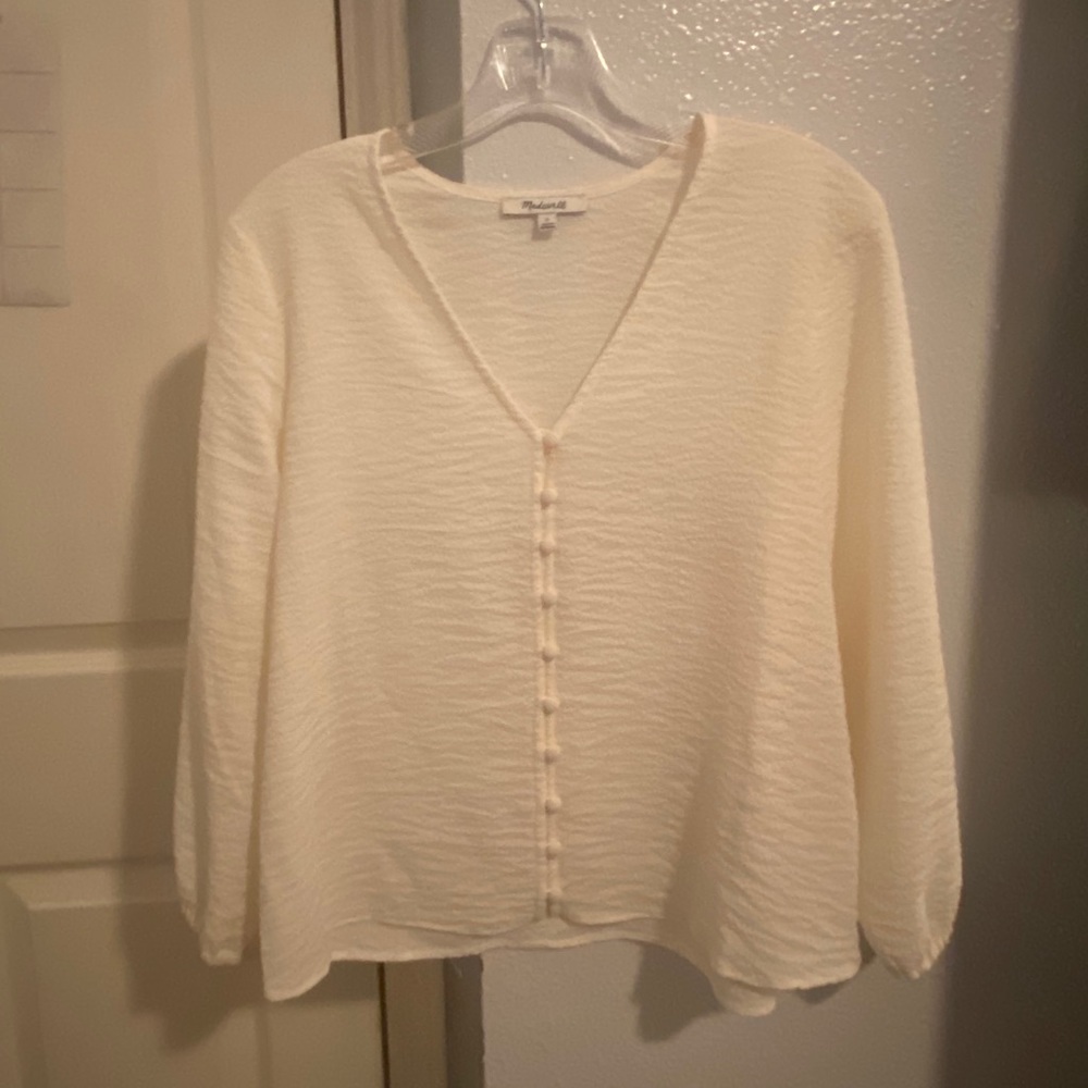 Madewell white blouse